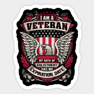United States veteran my oath of enlistment has no expiration date. Sticker